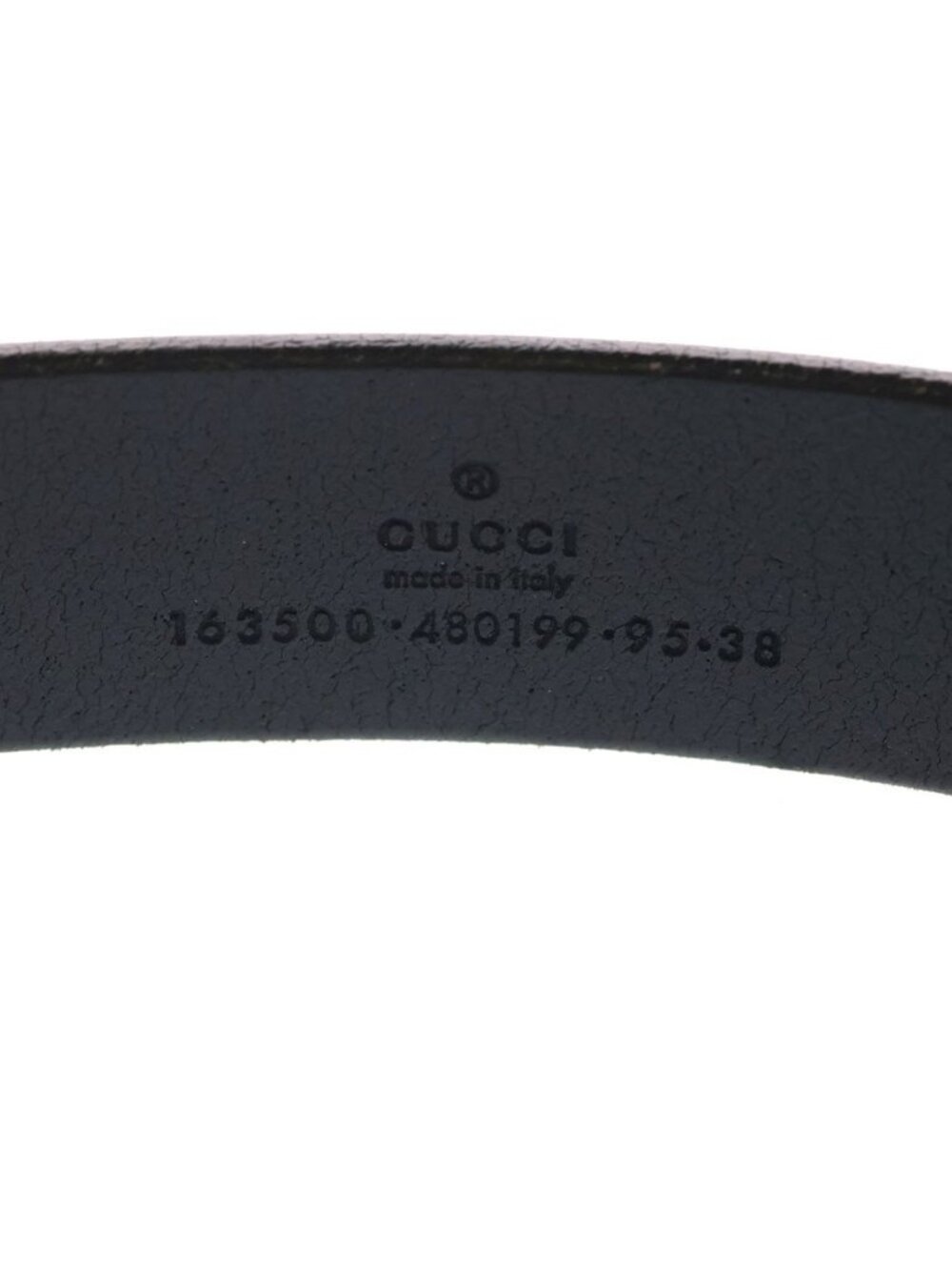 Gucci Horse Buckle Leather Belt Black Gold - Picture 5 of 6